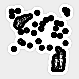 Mom and Son first UFOs and Shooting Star Sticker